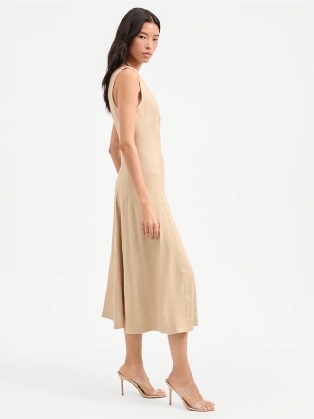 Veronica Beard Lou Pleated Midi Dress - Picture 3 of 15